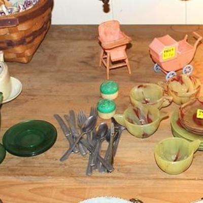 Lot of Children's Play Dishes
