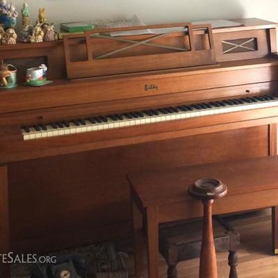 Antique Estey Upright Piano with Bench
