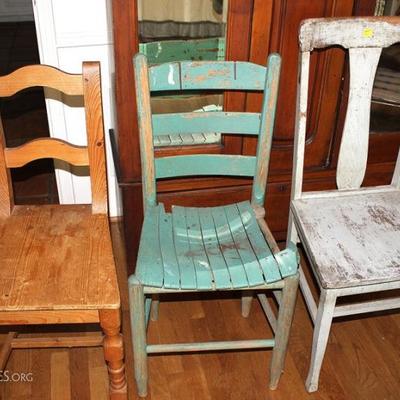 Lot of 3 Antique Chairs
