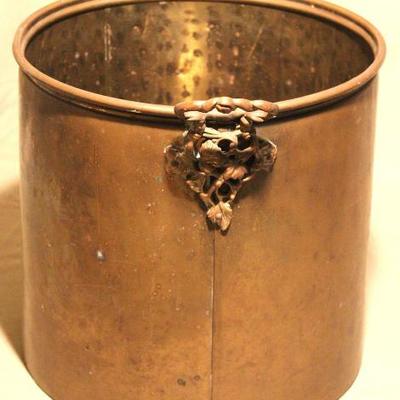 Antique Brass Pot with Handles
