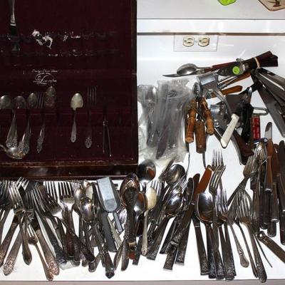 Lot of Silverware with Box
