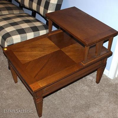 Mid Century Two Tier Side Table
