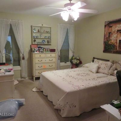 Queen Bed, Headboard, Frame, Mid Century Dressers