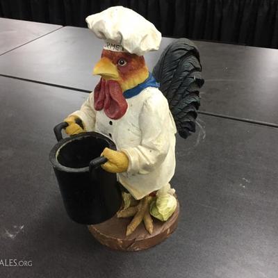 Rooster utensil holder