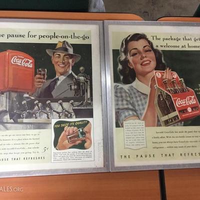 Vintage Coca-Cola advertisements