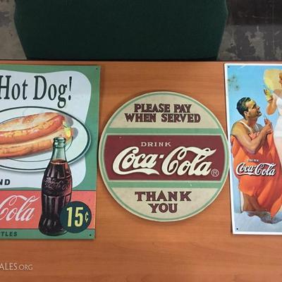 Coca-Cola signs