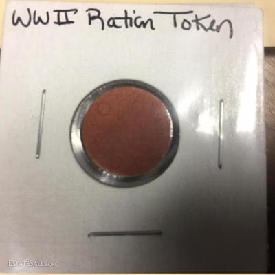 WWII red ration tokens