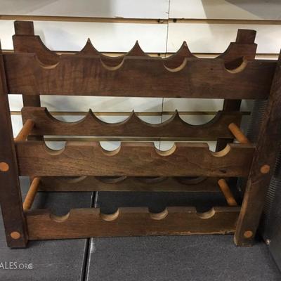 Wood wine rack