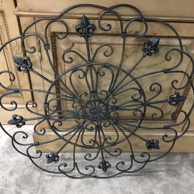 Wrought iron wall art