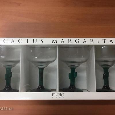 Cactus margarita glasses