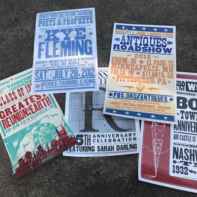 Posters from Hatch Show Print in Nashville 