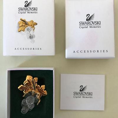 Swarovski Mini Grape Brooch