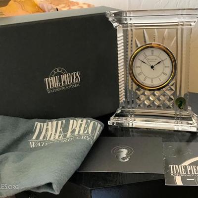 Waterford Crystal Time Pieces Atrium Clock NIB!