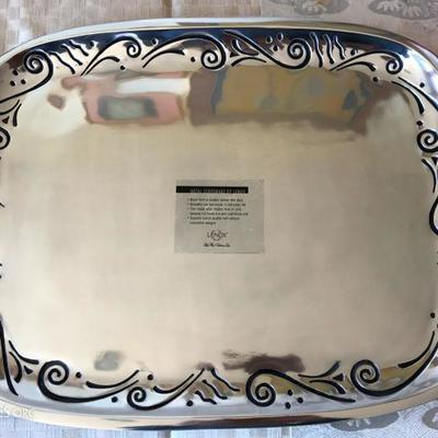 Lenox Spyro 21.5" Rectangular Tray New In Box!