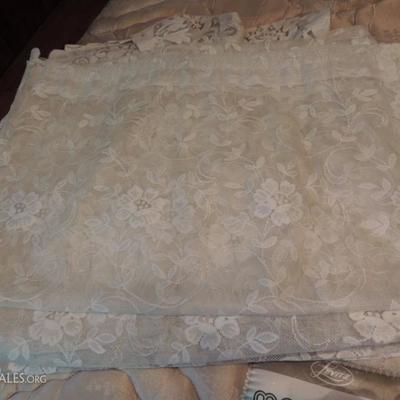 lace curtains, also have lace shades