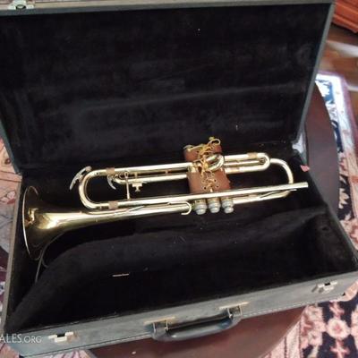 vintage King trumpet in case
