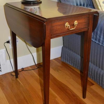 One of two Henkel Harris end tables
