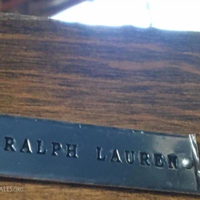 Ralph Lauren Dining room table with glass top