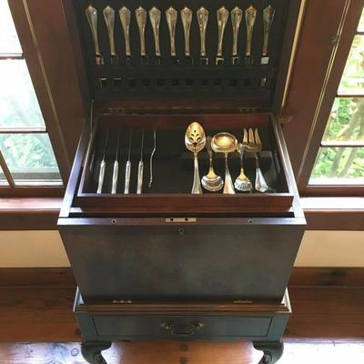 Flatware Chest on Stand