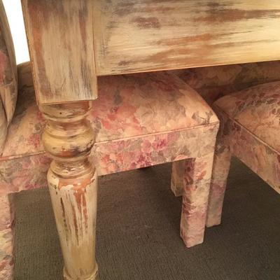 dining table distressed look