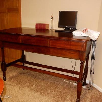 Lot # 105   Court House Desk Library Table  $700.00
