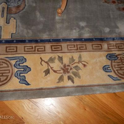 Lot # 107  Oriental Carpet  Blue Design is 9 x 12  $1,200.00