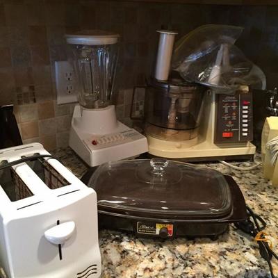 toaster, blender, food processor