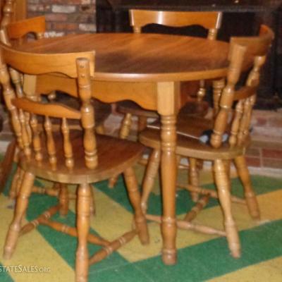 solid wood kitchen table