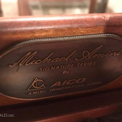 michael amini dining curio cabinet / hutch