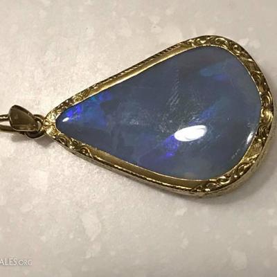 black opal with blue flash