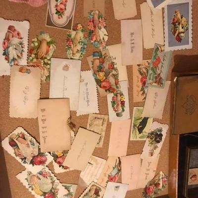 antique calling card collection