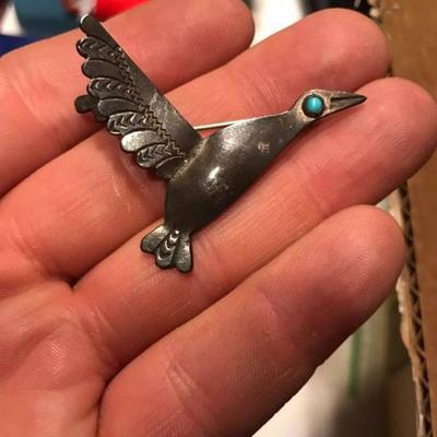native american navajo pin/ brooch