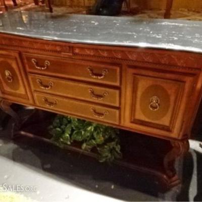 NEOCLASSICAL BUFFET WITH LION'S HEAD DRAWER PULLS