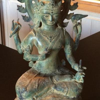 MHE042 Vintage Indian Goddess Statue Figurine
