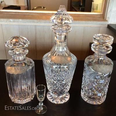 MHE050 More Stunning Waterford Crystal Decanters
