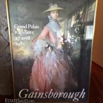 MHE066 Large Gainsborough Picture in Gold Frame
