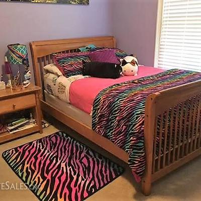 Full Size Mission Style Sleigh Bed