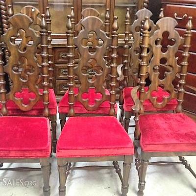 French High Back Side Chairs