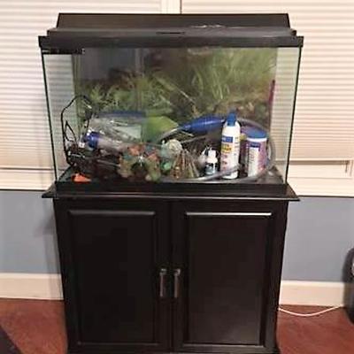 Fish Tank with Cabinet