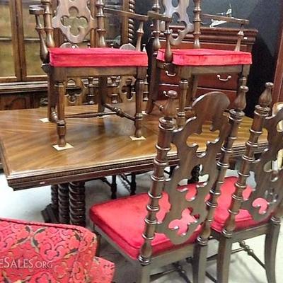 French Barley Twist Table