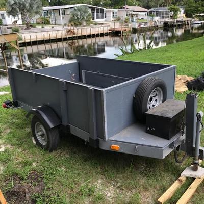 5x 8 utility trailer with 3xxxlb winch 