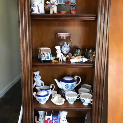 Huge Collection of Pillsbury Doughboy item's ( danbury mint, plates, cups, spice rack, cookie jars, magnets, etc.... 