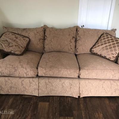 One of two Thomasville Sofa's  - very comfortable, good condition, do need a good cleaning- priced accordingly 