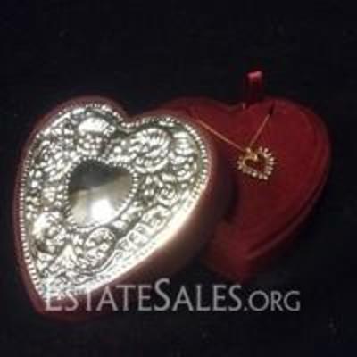 Diamond Heart Shaped Necklace 