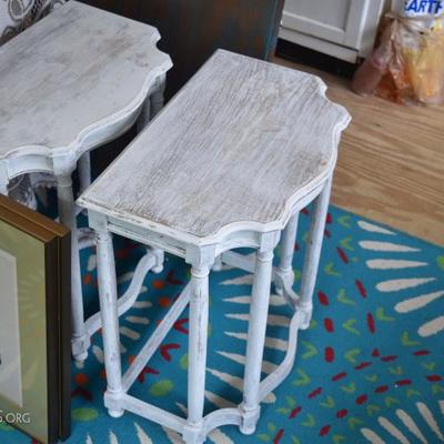 ETHAN ALLEN PAINTED SIDE TABLE 