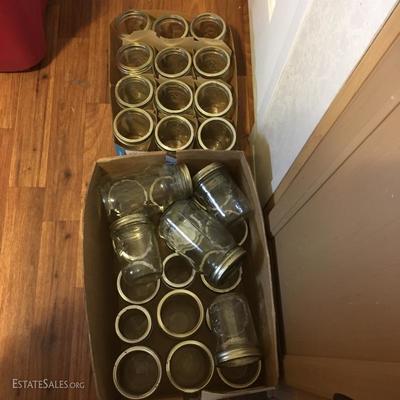 some of the canning jars - lots!