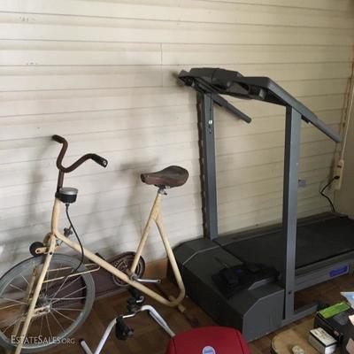 treadmill, excercise bike