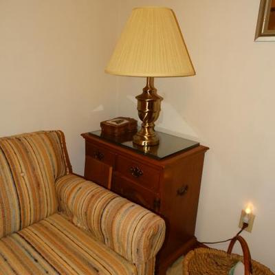 Sofa Bed / Ethan Allen End Table cabinet