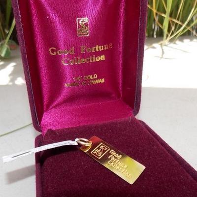 ECF052 14KT Good Fortune Collection Pendant
