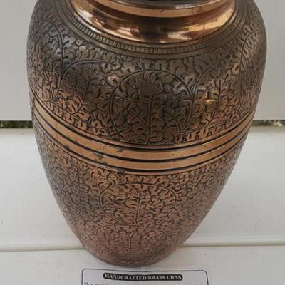 ECF026 Large Handcrafted Brass Urn Made in India
